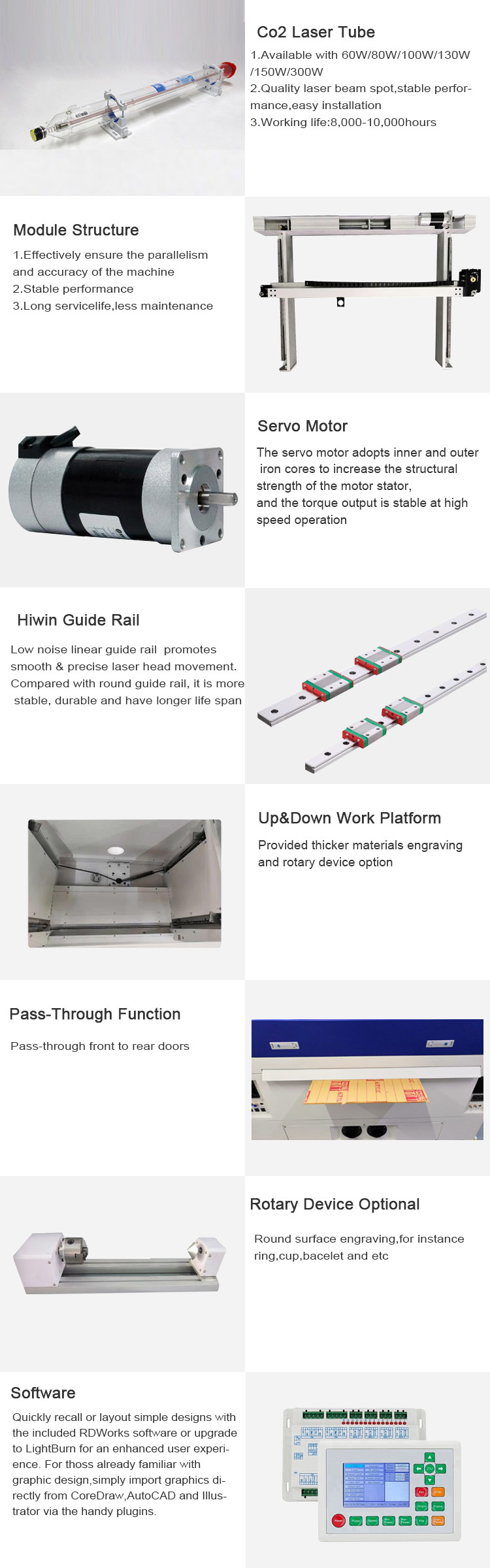 Blaue und graue CO2-Laserschneider-Graviermaschine SCU5070x aus China